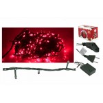 LAMPKI CHOINKOWE 100 LED CZERWONE