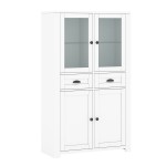 MONE C LOW GLASS CUPBOARD 2D 2G 2D nimfea abla / white matt