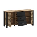 DERBY E sideboard 2d3dr delano light / black