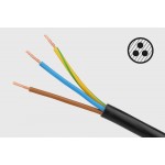 Listwa sieciowa Rebel  6 gniazd typu niemieckiego, kabel 3m (3x1,5)