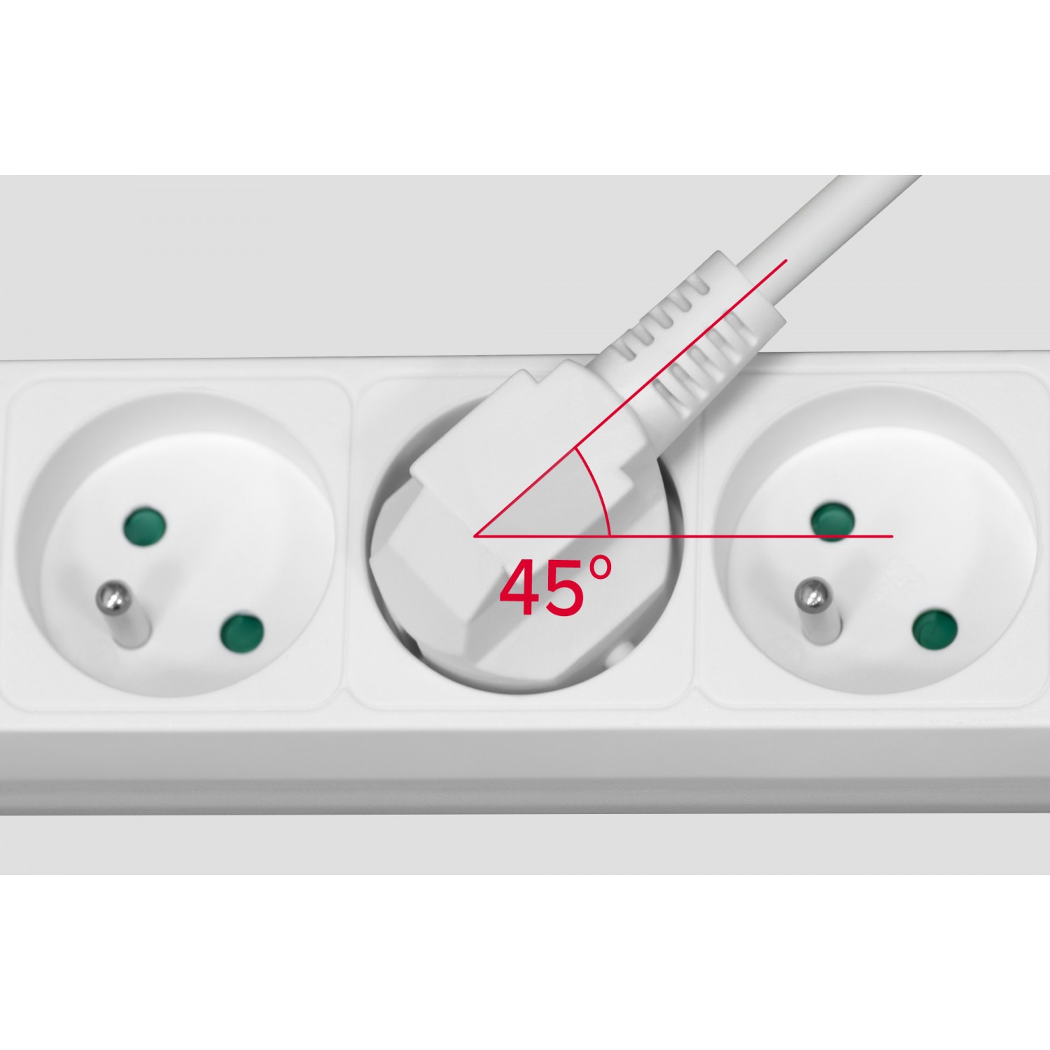 Przedłużacz sieciowy Rebel  3 gniazda + 2  gniazda USB z wyłącznikiem - 1.5m