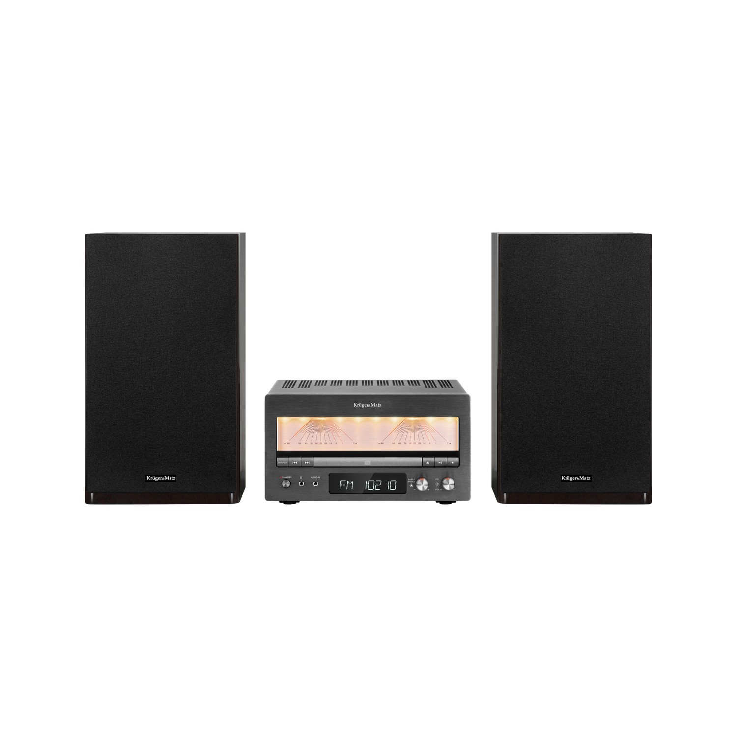 Wieża HiFi Kruger&Matz KM1995 (Wzmacniacz klasy A, CD, USB,  Bluetooth, radio cyfrowe DAB+, FM)