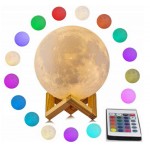 Księżyc 3D lampka Nocna LED duża lampa moon light 20 trybów na Prezent +Pilot