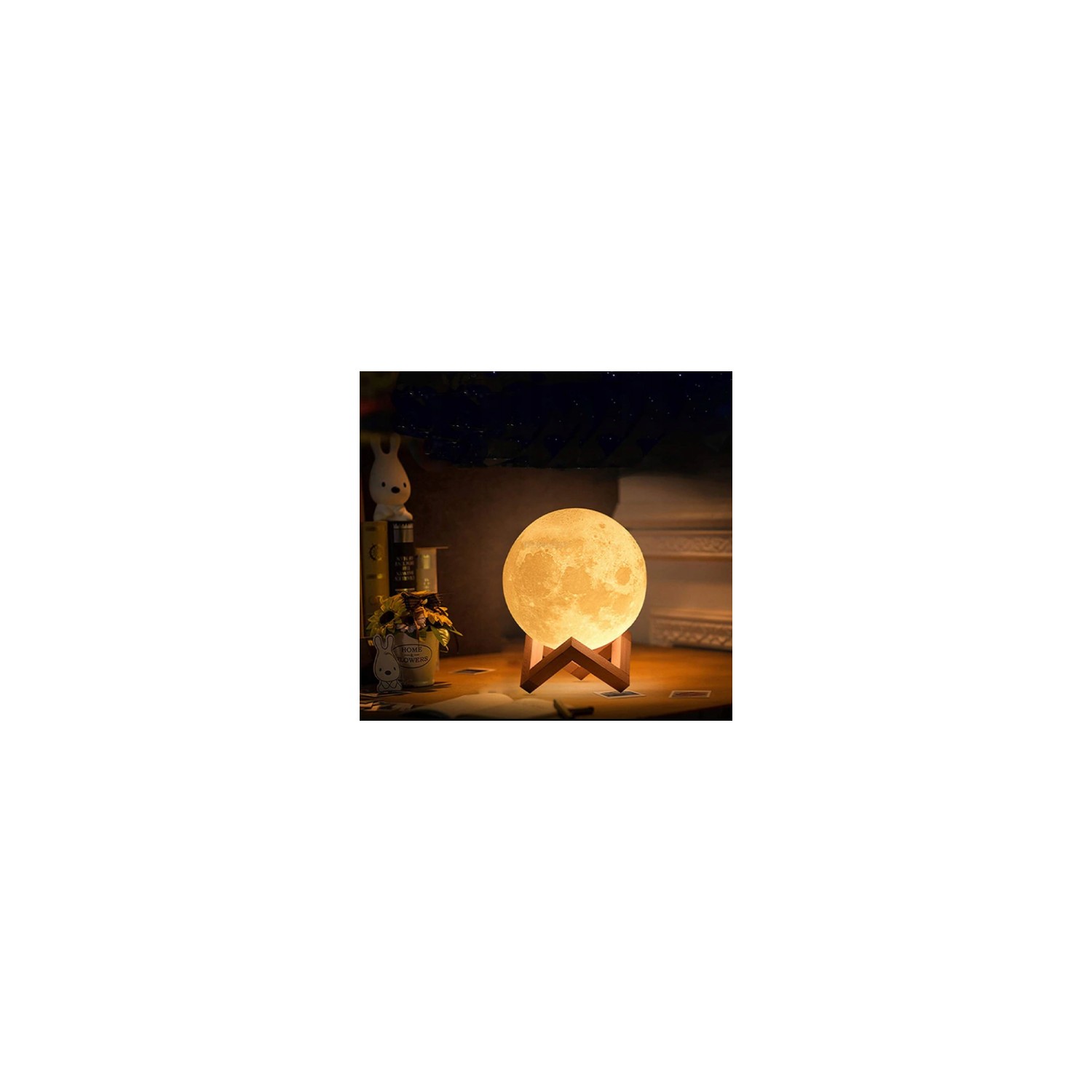 Księżyc 3D lampka Nocna LED duża lampa moon light 20 trybów na Prezent +Pilot