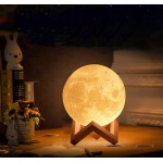 Księżyc 3D lampka Nocna LED duża lampa moon light 20 trybów na Prezent +Pilot