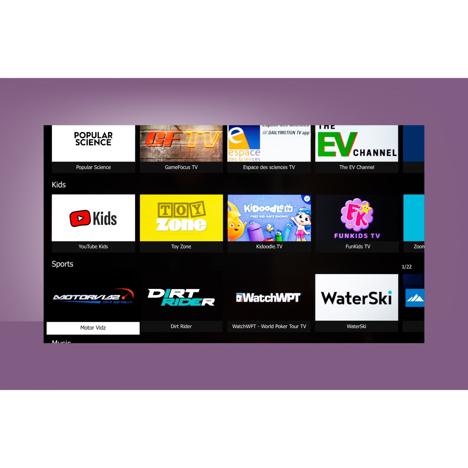 Telewizor Kruger&Matz 55" UHD smart DVB-T2/S2 H.265 Hevc