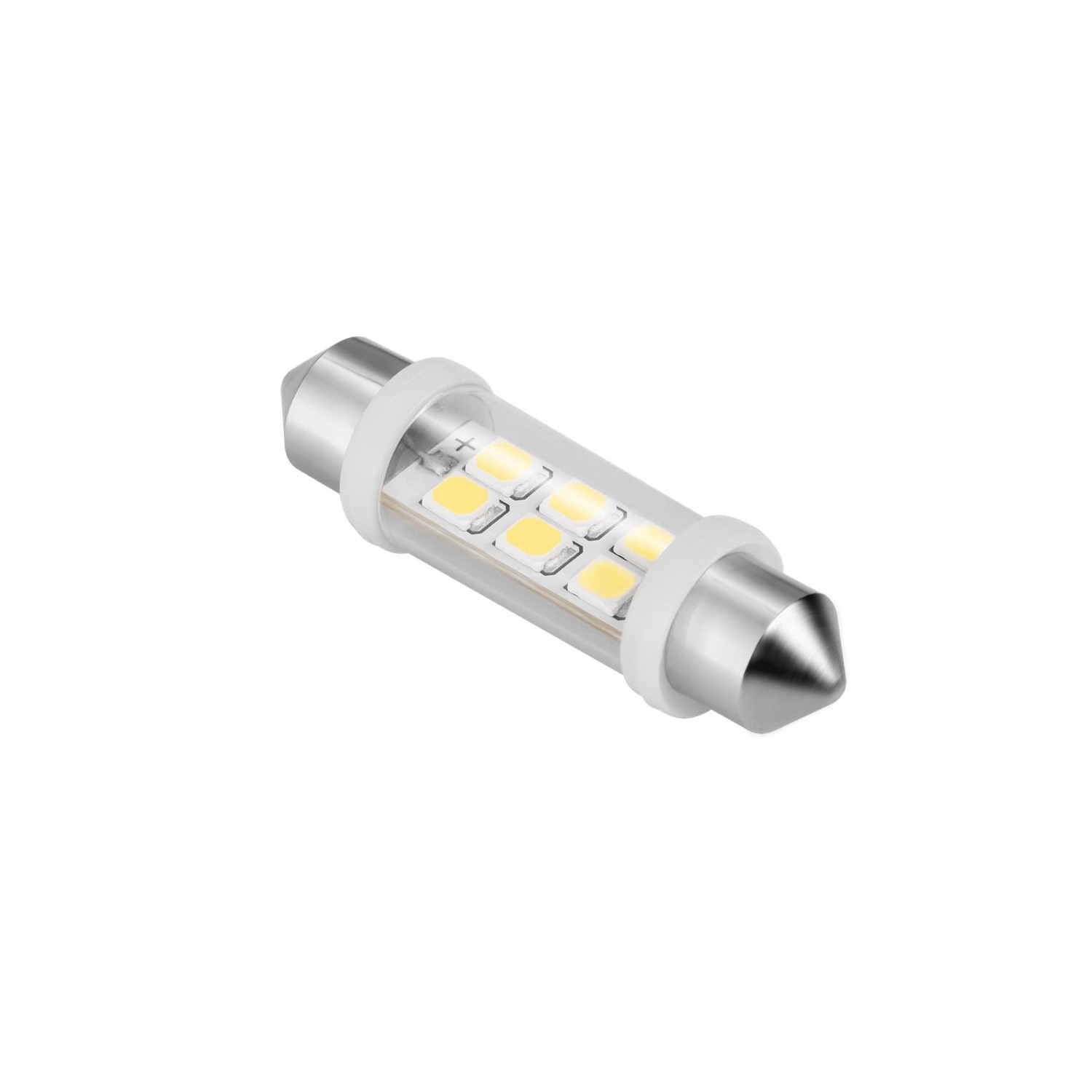 Zarówka samochodowa LED 12V 10*40 6xSMD Sv8.5 biała 1szt