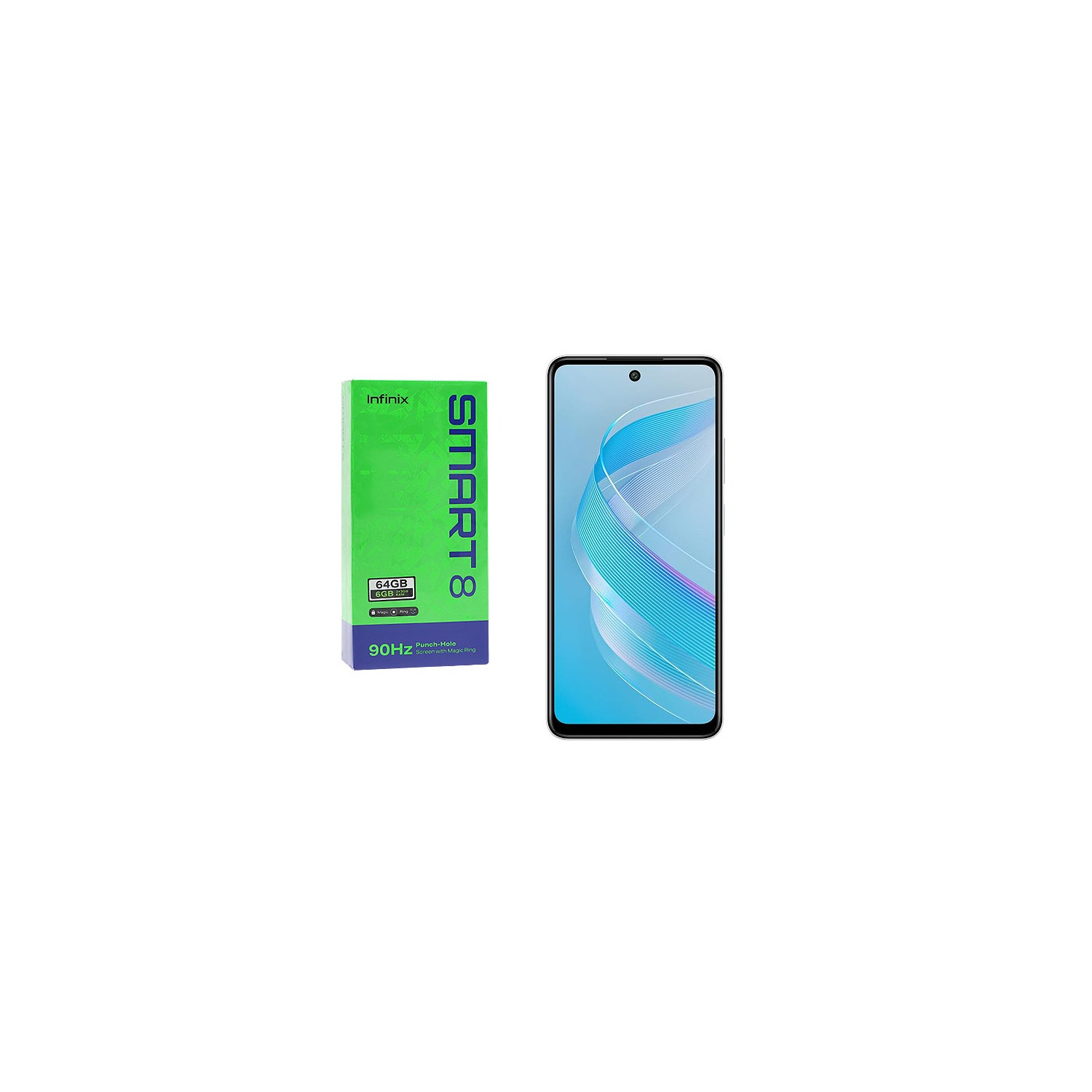 INFINIX SMARTFON TELEFON SMART 8  3/64 GB BIAŁY