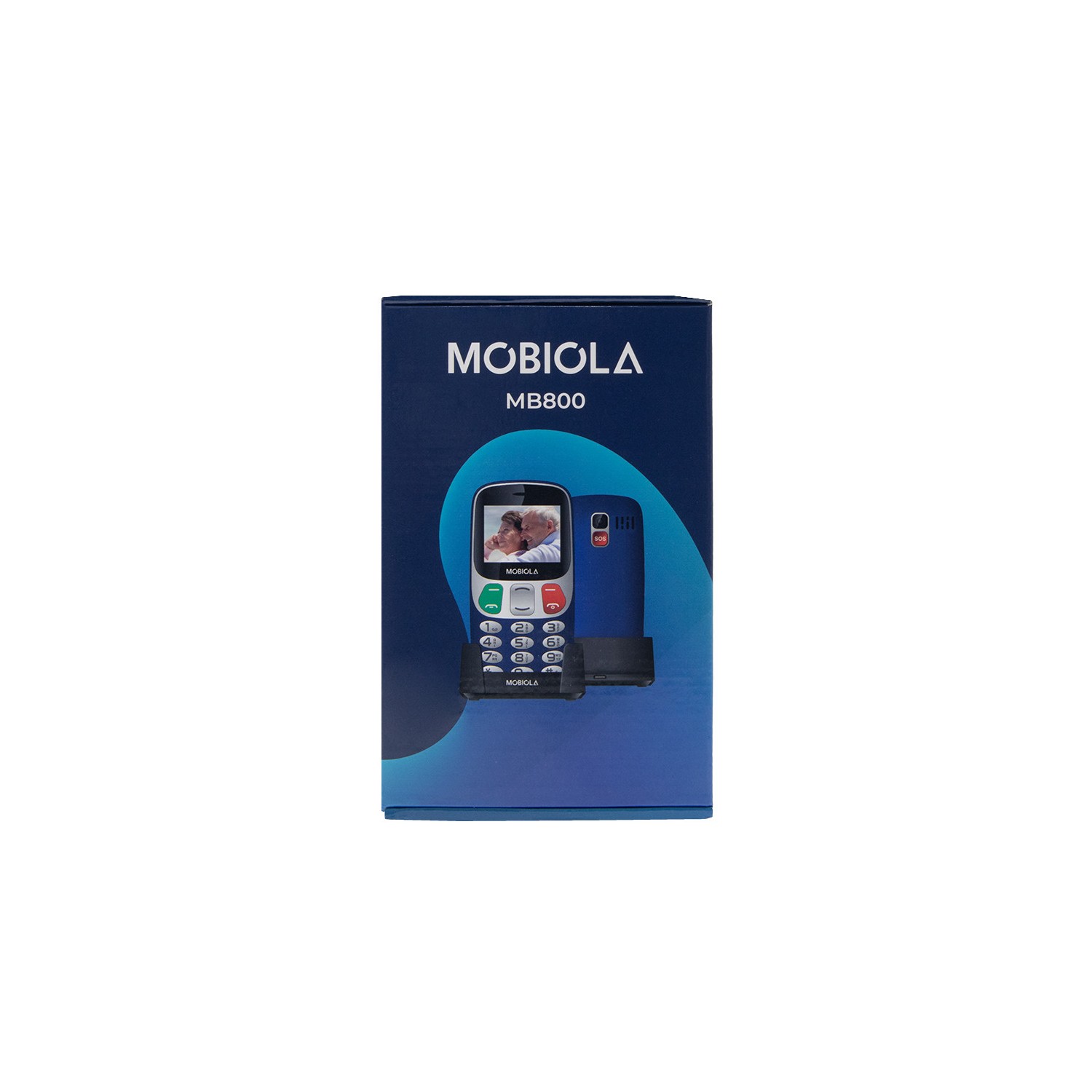 TELEFON GSM MOBIOLA  MB800 NIEBIESKI 2G TELEFON DLA SENIORA