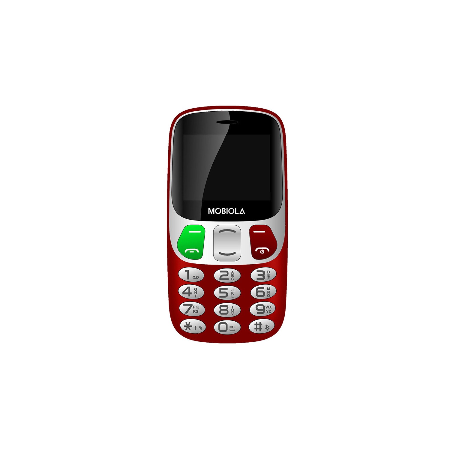 TELEFON GSM MOBIOLA  MB800 CZERWONY 2G TELEFON DLA SENIORA