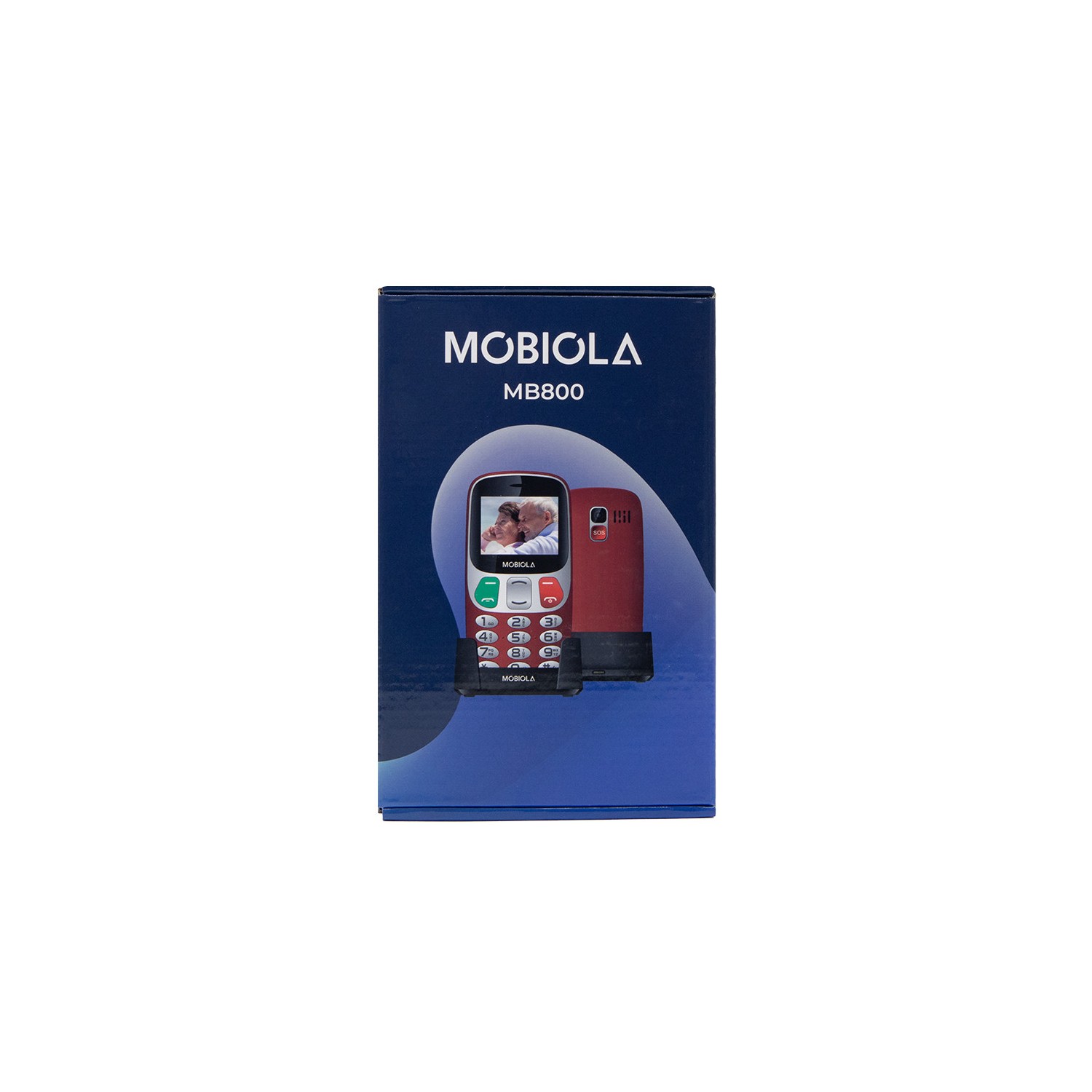 TELEFON GSM MOBIOLA  MB800 CZERWONY 2G TELEFON DLA SENIORA