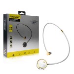 SŁUCHAWKA  BLUETOOTH FINEBLUE DIAMOND DOUSZNE  FL-C8 BIAŁE/ZŁOTE KANAŁOWE