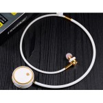 SŁUCHAWKA  BLUETOOTH FINEBLUE DIAMOND DOUSZNE  FL-C8 BIAŁE/ZŁOTE KANAŁOWE