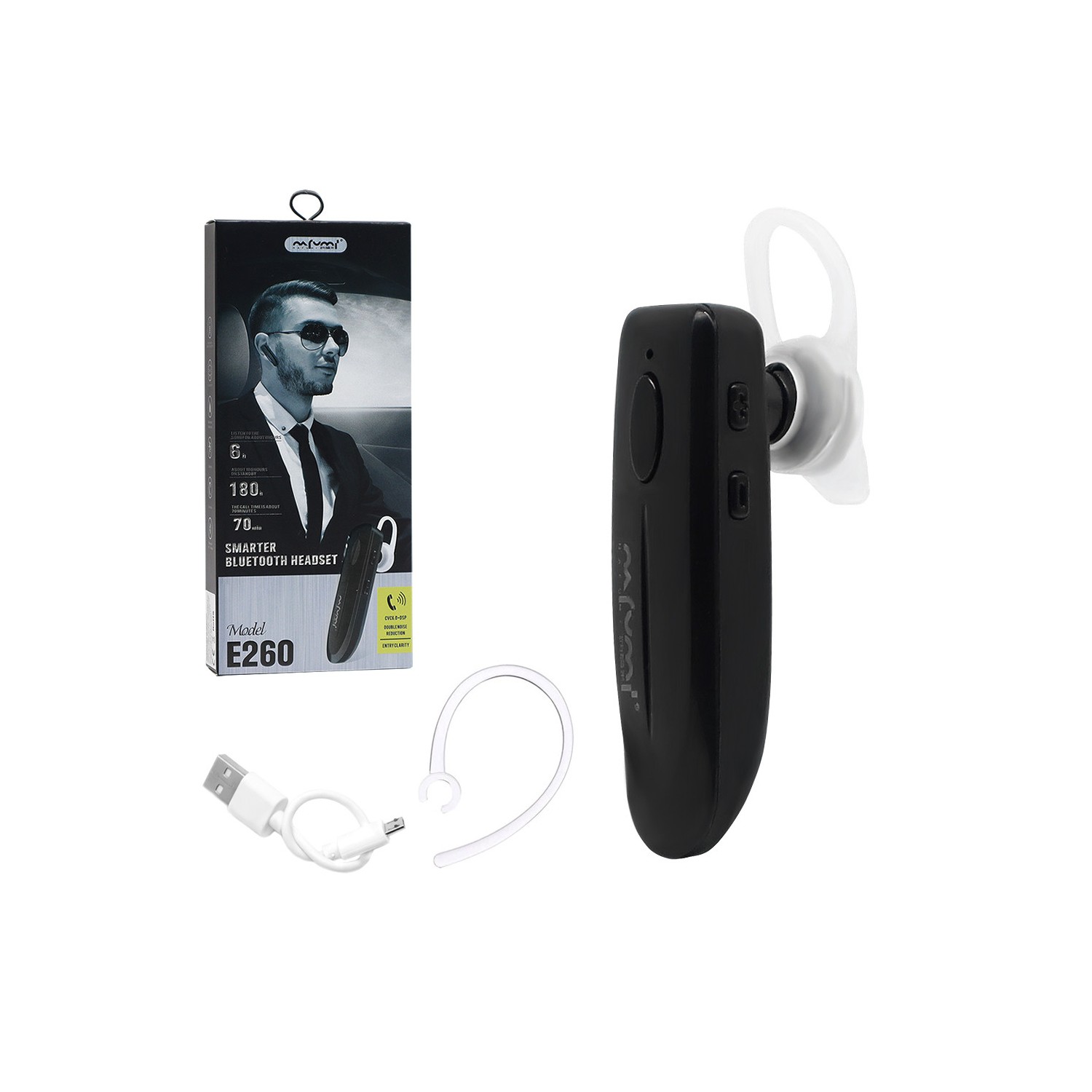 SŁUCHAWKA BLUETOOTH NAFUMI BASIC CZARNA NFM-E260