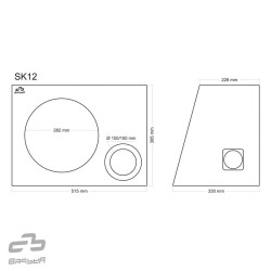 BASSER SK12 obudowa głośnikowa 30cm skrzynia basowa tuba