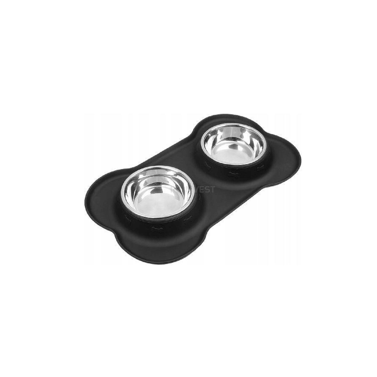 Miska dla psa psów podwójna metalowa nierdzewna