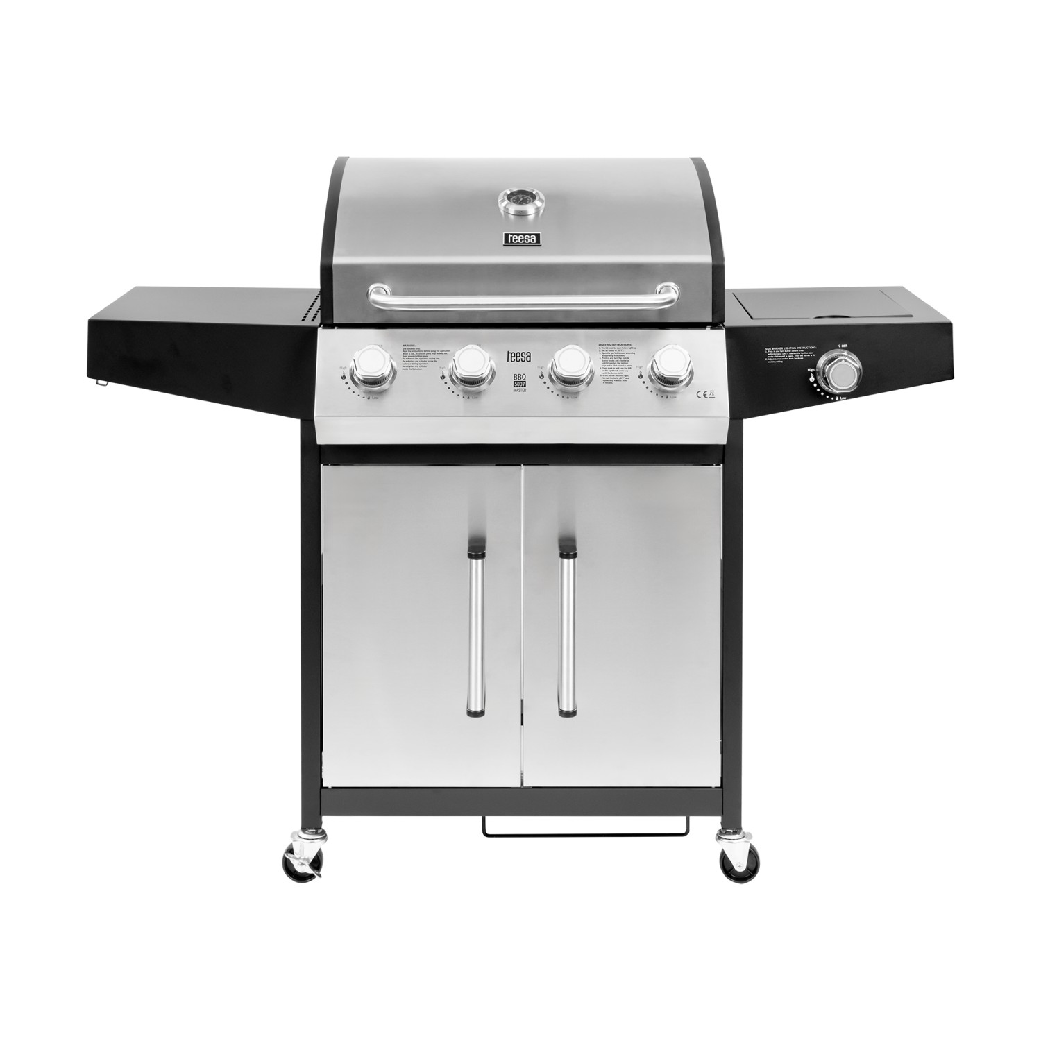 Teesa BBQ 5007  MASTER grill gazowy - 5 palników- miejsce na butlę