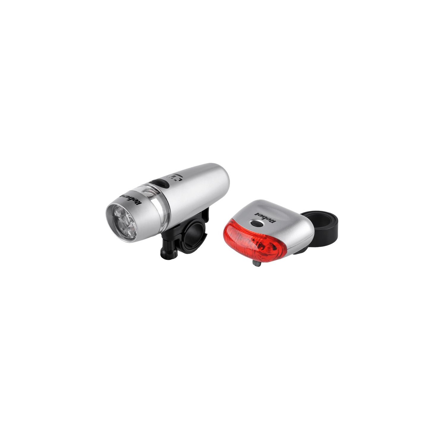 Komplet świateł do roweru REBEL URZ0065-1 komplet przód i tył LED