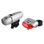 Komplet świateł do roweru REBEL URZ0065-1 komplet przód i tył LED