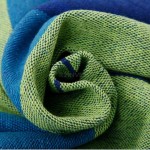 Hamak 200x100cm z drążkiem zielono niebieski