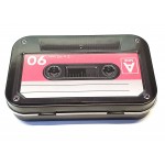 Etui na kluczyki metalowe pudełko kaseta PRL czerwona retro 44815003491000000075