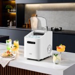 Kostkarka do lodu TEESA EASY ICE 11kg lodu 1L 110W dwa rozmiary kostek autoczyszczenie