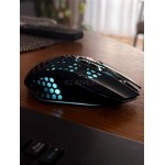 Mysz gamingowa czarna bezprzewodowa RGB 2.4GHz 1600 DPI