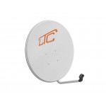 Czasza SAT 110cm LTC biała 104 x 114 cm + uchwyt ocynk super