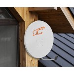 Czasza SAT 110cm LTC biała 104 x 114 cm + uchwyt ocynk super