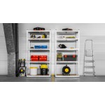 Regał metalowy magazynowy 180x90x40 czerwony Rebel