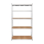 Regał metalowy magazynowy 205x120x45 srebrny Rebel