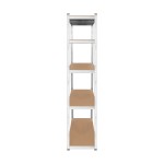 Regał metalowy magazynowy 205x120x45 srebrny Rebel