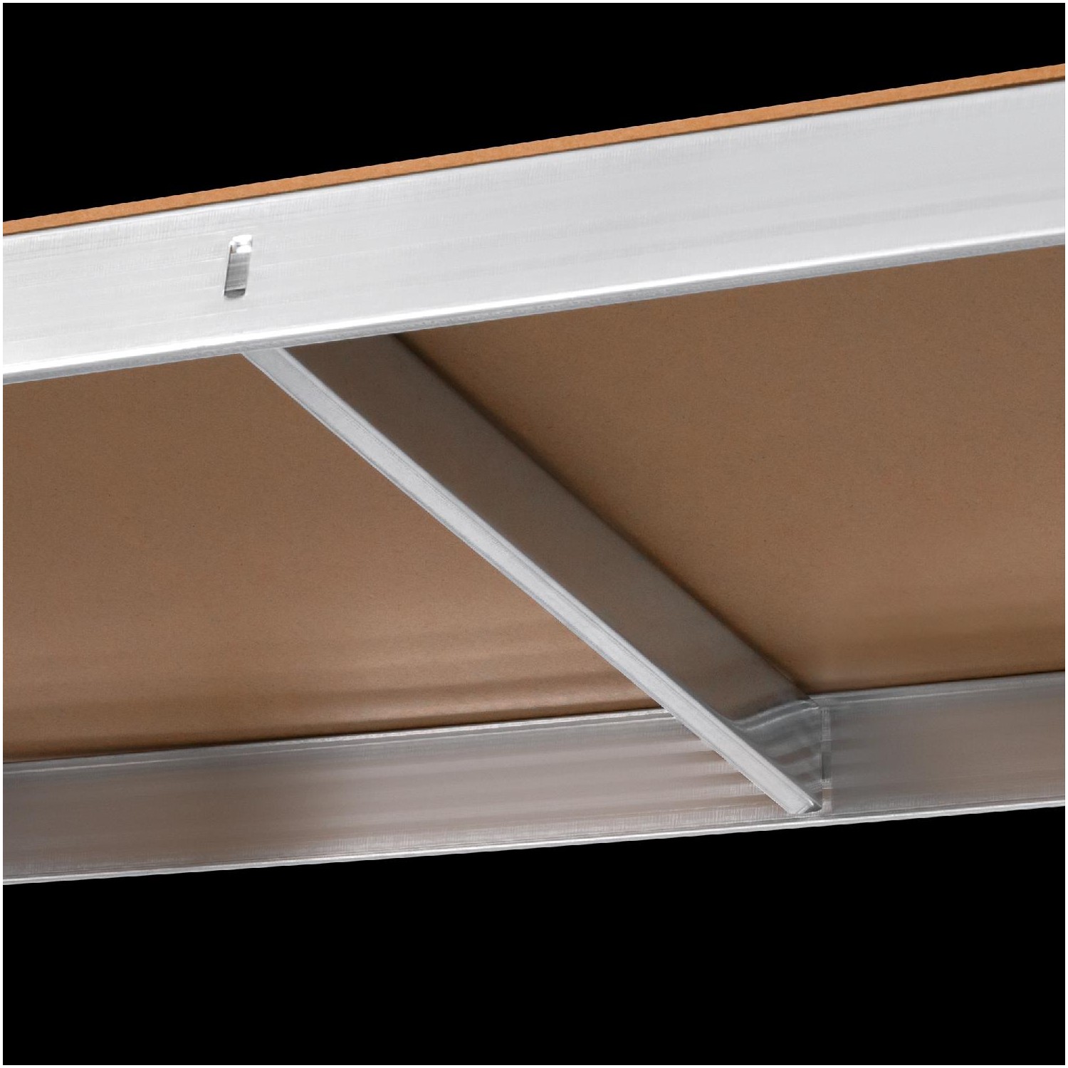 Regał metalowy magazynowy 150x70x30 srebrny Rebel