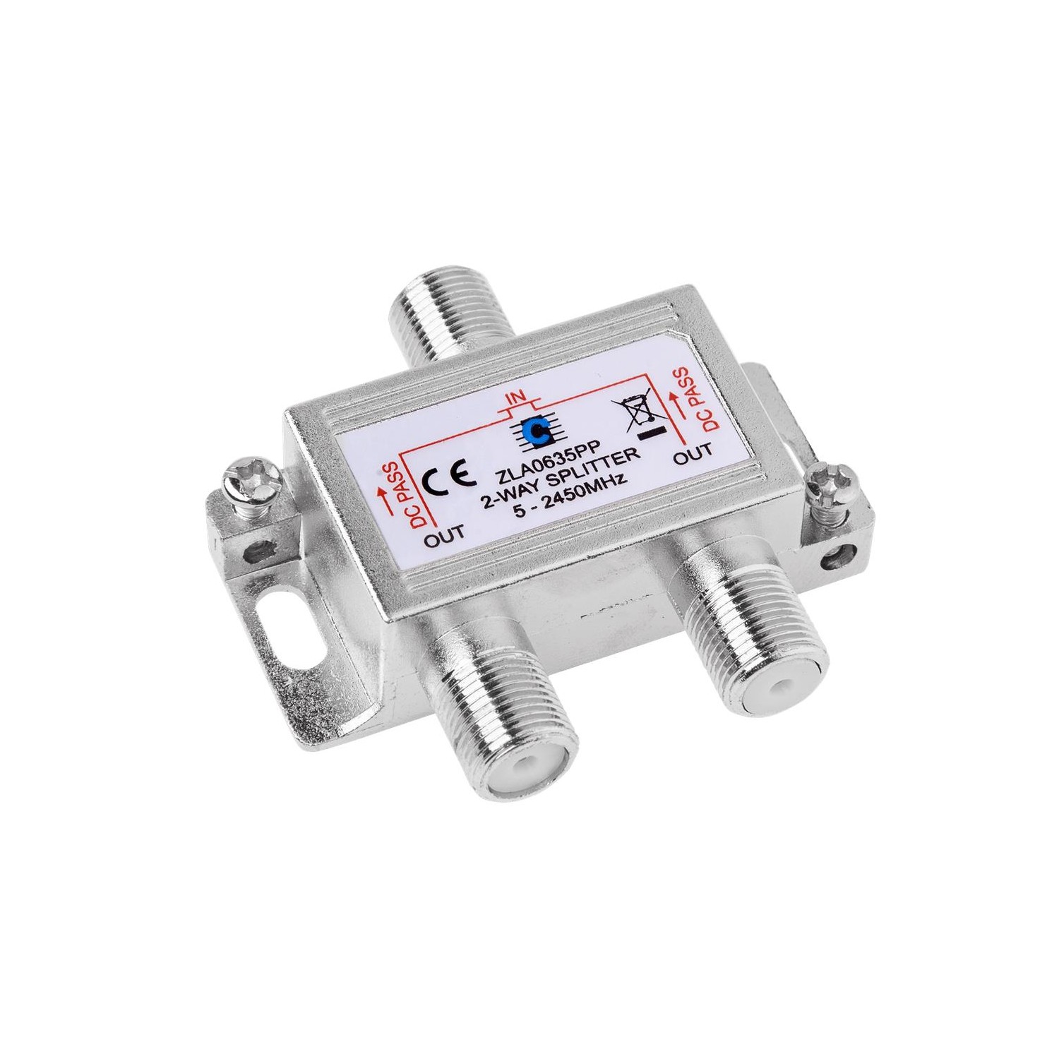 Splitter antenowy 2way 5-2450MHz power pass