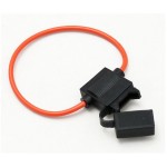 OPRAWA BEZPIECZNIKA ATC Z OSŁONĄ HERMETYCZNĄ NA KABLU 2,5mm CZERWONYM WS-2 0092/250