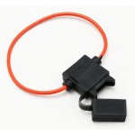 OPRAWA BEZPIECZNIKA NOŻOWEGO ATC Z OSŁONĄ HERMETYCZNĄ NA KABLU 1,5mm CZERWONYM WS-3 0092/150