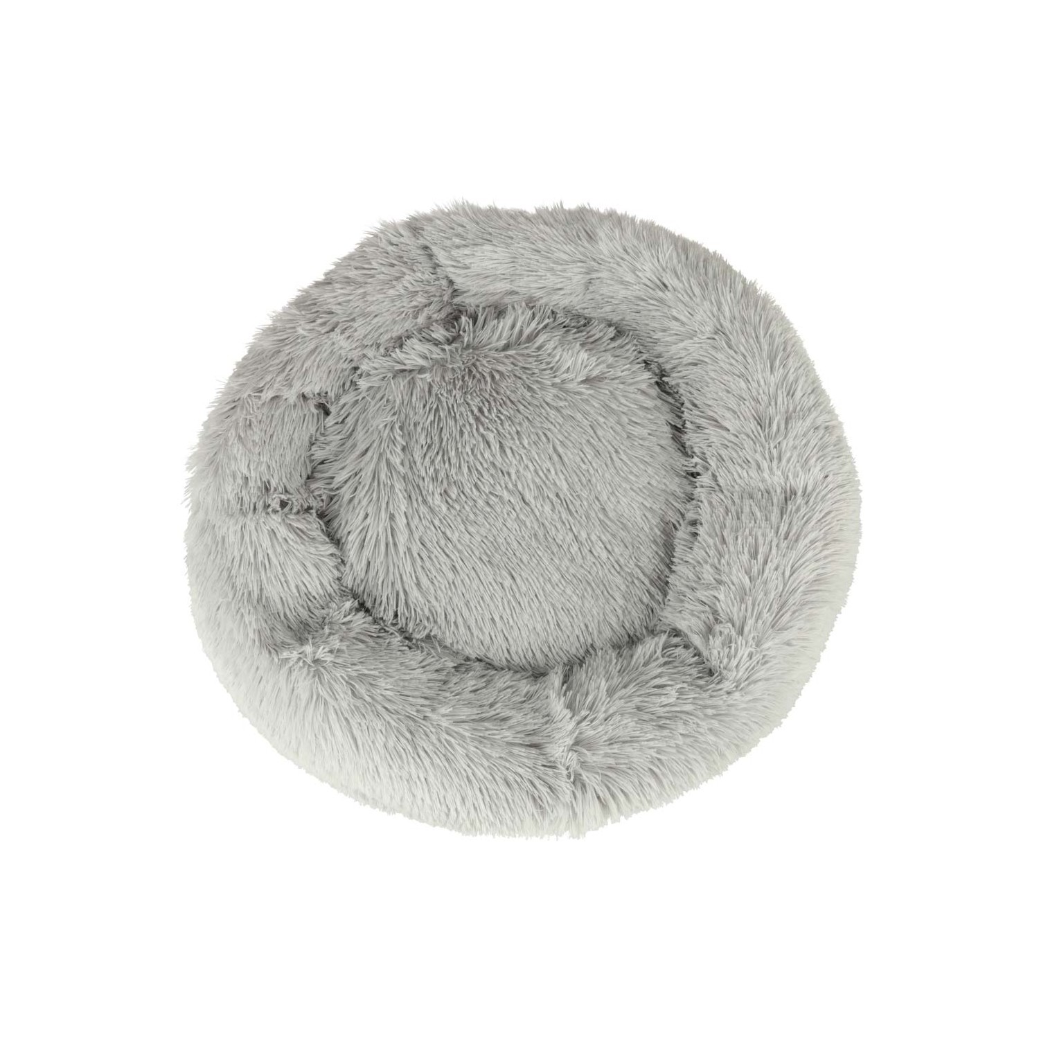 Legowisko dla psa kota poduszka pluszowa 60cm jasny szary