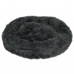 Legowisko dla psa kota poduszka pluszowa 60cm ciemny szary