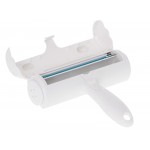 Szczotka wałek rolka do czyszczenia sierści z ubrań tapicerki biała niebieska