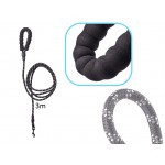 Smycz dla psa treningowa na lince wytrzymała odblaskowa 3m