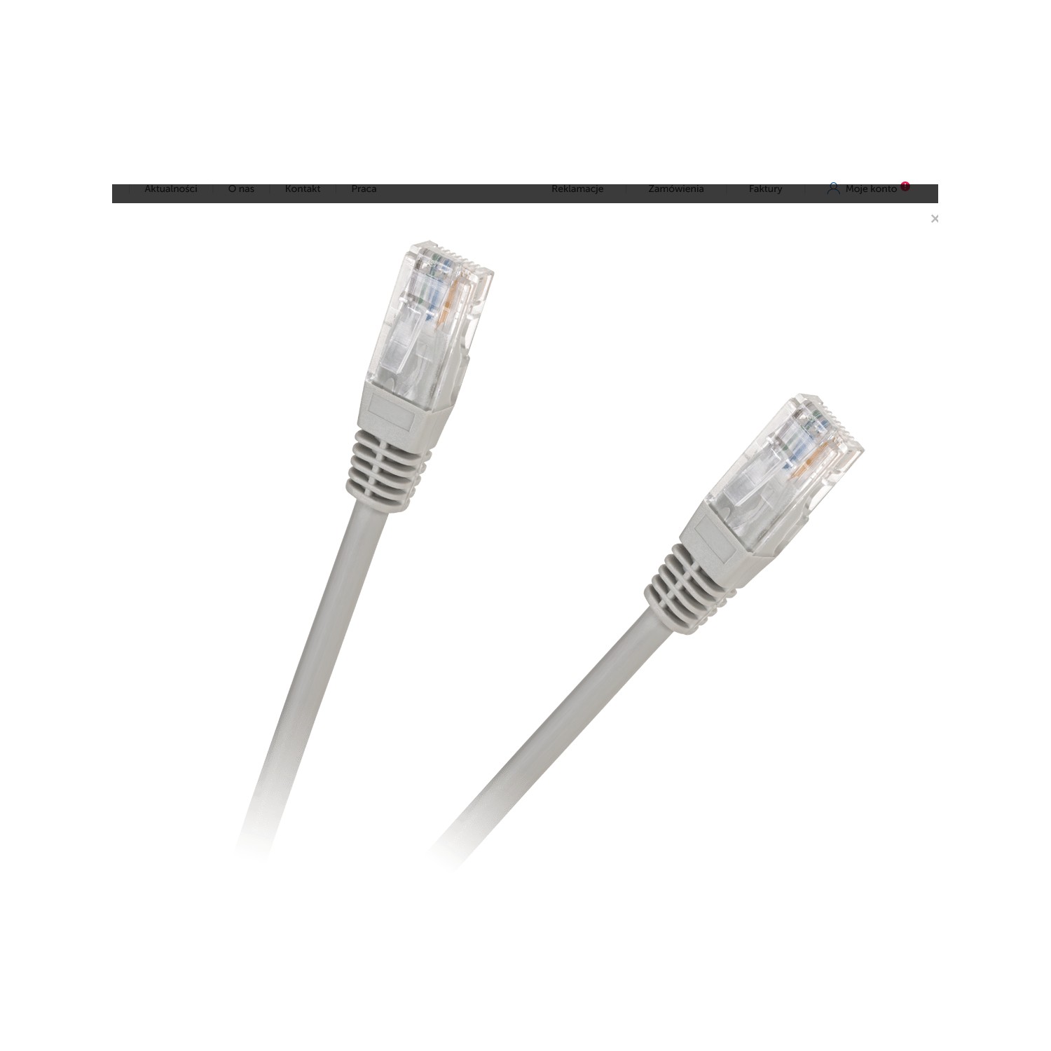 Patchcord kabel UTP 8c wtyk-wtyk 10m CCA