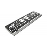 RAMKA TABLICY REJESTRACYJNEJ SREBRNA