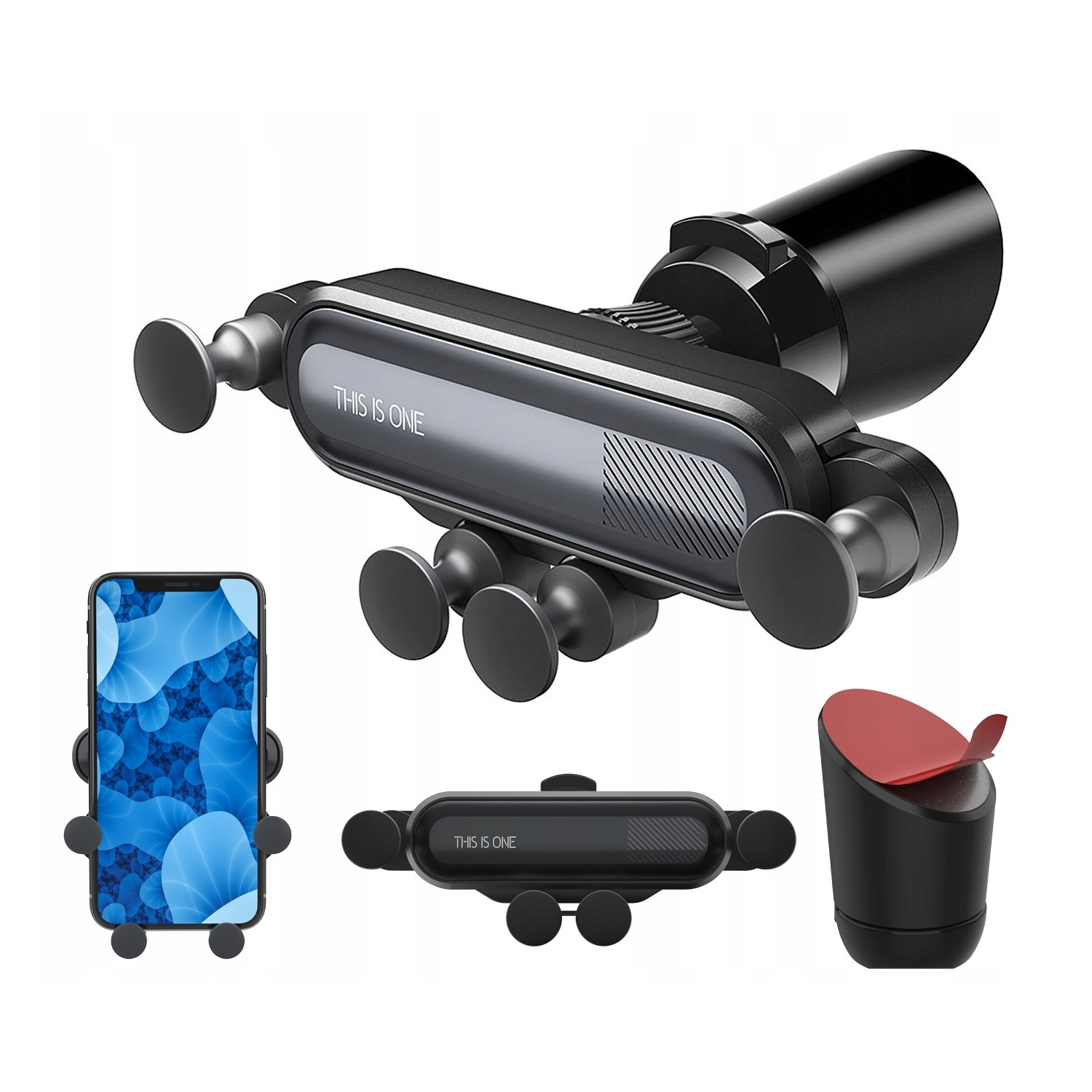 Uchwyt telefoniczny GSM samochodowy grawitacyjny 5901646277984