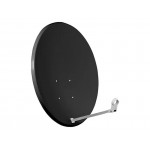 Czasza owalna satelitarna antena 80cm CORAB grafitowa stalowa 0,5mm 750x820mm