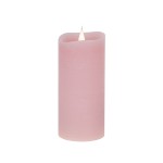 Świeca woskowa LED średnia rustic pink