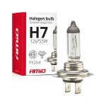 Żarówka H7 12V 55W filtr UV AMIO samochodowa reflektorowa