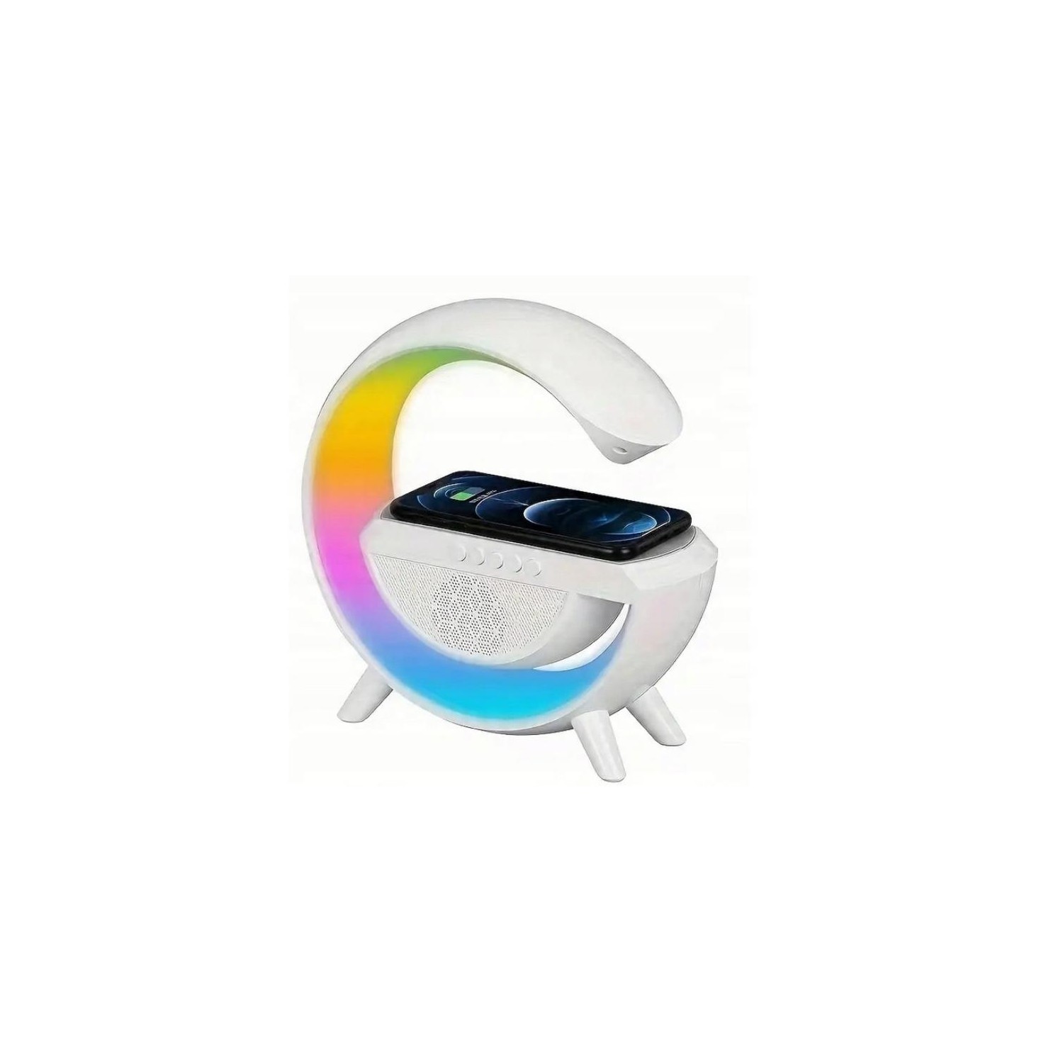 Głośnik RGB lampka LED ładowarka indukcyjna bezprzewodowa EXCLUSIVE