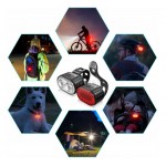 Lampa rowerowa przednia + tylna 2.6x4.5cm komplet