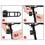 Lampa rowerowa przednia + tylna 2.6x4.5cm komplet