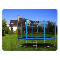 Trampolina ogrodowa 13ft/404cm z siatką zewnętrzną i drabinką